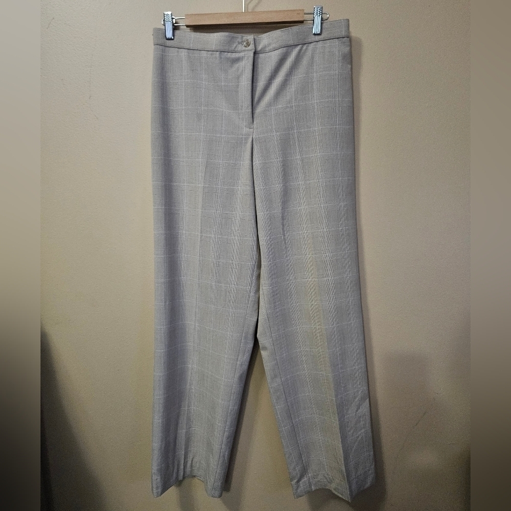 Counterparts Women's Size 12 Dress Pants Straight Leg Slacks Beige Trousers